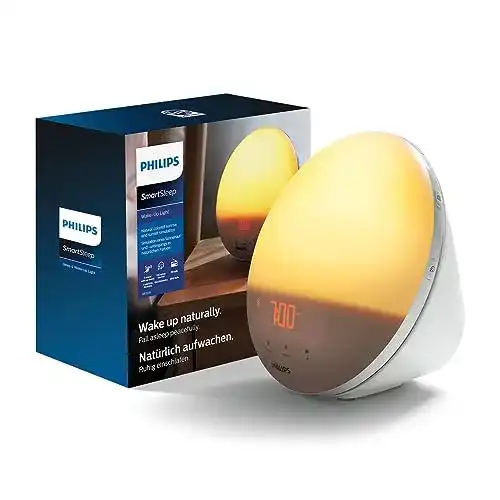 Philips Wake-up Light mit farbiger Sonnenaufgangssimulation und 7 Klängen