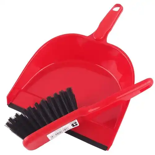 Handkehrset mit Besen und Kehrschaufel, Kunststoffmaterial, vielseitig