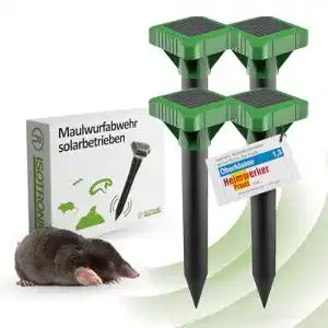Solar-Wühlmausvertreiber Isotronic Maulwurfvertreiber 4er Set