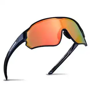 Rockbros Fahrradbrille mit UV-Schutz und polarisierter Linse