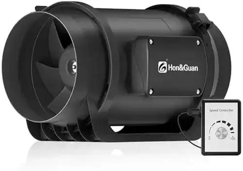 Rohrventilator Hon&Guan 150mm mit EC-Motor und Geschwindigkeitsregler