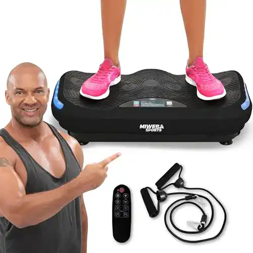 Vibrationsplatte Miweba Sports Fitness 4D Wave MV300 für effektives Training