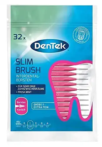 Interdentalbürsten DenTek Slim Brush Größe 1 extra fein im Vergleich