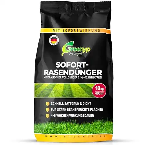 Rasendünger mit Unkrautvernichter für gesunden Rasen