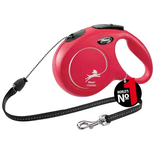 Flexi-Leine New Classic M Seil 8 m rot für Hunde bis 20 kg