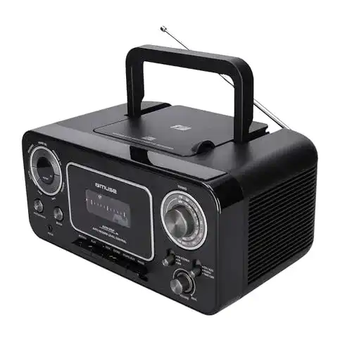 CD-Player mit Kassettendeck von Muse im Retro-Design