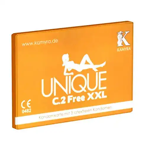 Latexfreie Kondome KAMYRA Unique C.2 Free XXL im Kartenformat