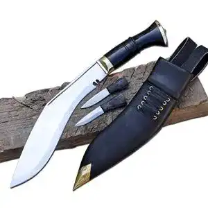Kukri-Messer Everest Collection im nepalese Stil mit Kohlenstoffstahlklinge