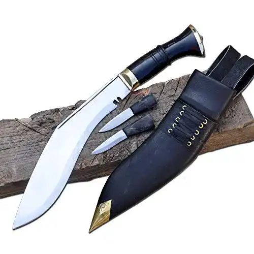 Kukri-Messer Everest Collection im nepalese Stil mit Kohlenstoffstahlklinge