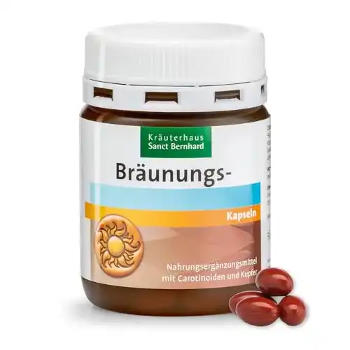 Bräunungskapseln von Kräuterhaus Sanct Bernhard, 90 Kapseln