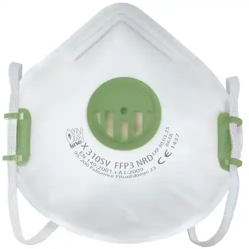 FFP3-Maske mit Ventil Oxyline 10er Set X 310 SV NRD