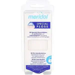 Zahnseide Meridol Special Floss mit Flauschfäden, 50 Stück