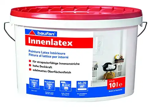 Abwaschbare Wandfarbe Baufan Innenlatex mit hoher Deckkraft