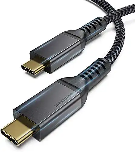 Maxonar Thunderbolt 3 Kabel 2m mit 40Gbps und USB 4 Unterstützung