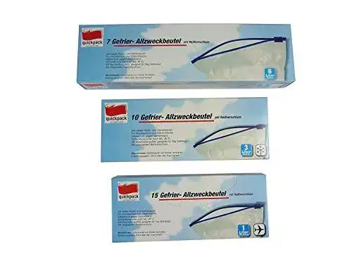 Gefrierbeutel Quickpack 32 Zipper Set für verschiedene Anwendungen