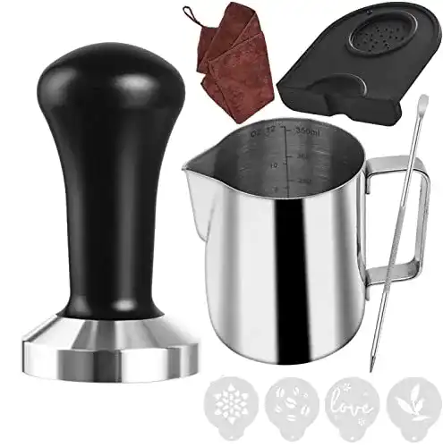 Tamper Ezebesta Yolococa 51mm Kaffee Set aus Edelstahl mit Zubehör