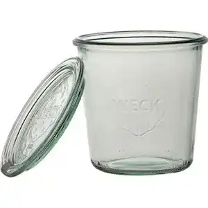 Weck Sturzglas 290 ml im 6er-Set mit Deckel, Glas, Transparent