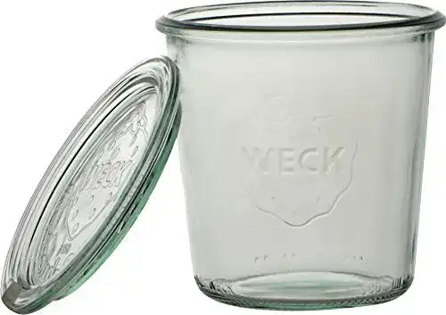 Weck Sturzglas 290 ml im 6er-Set mit Deckel, Glas, Transparent