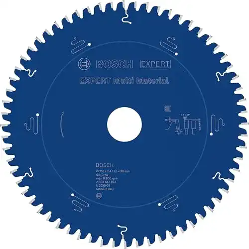 Kreissägeblatt für Aluminium von Bosch Professional 216mm 64 Zähne