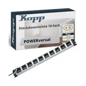 Steckdosenleiste Wandmontage Kopp POWERversal 10-fach