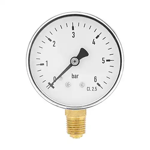 Manometer Hilitand 1/4″ NPT Druckluft 0-6 bar seitliche Montage