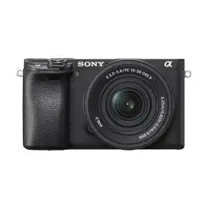 Sony Alpha 6400 APS-C Spiegellose Kamera mit 16-50mm Objektiv