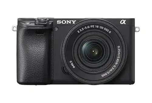 Sony Alpha 6400 APS-C Spiegellose Kamera mit 16-50mm Objektiv