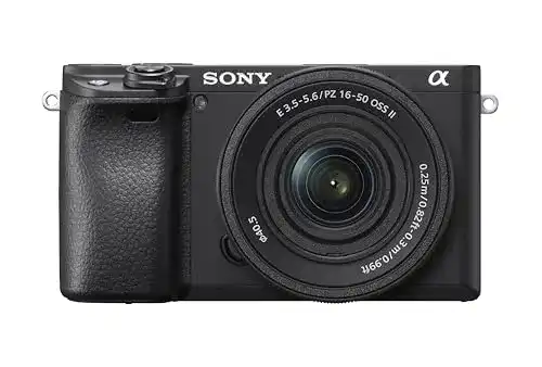 Sony Alpha 6400 APS-C Spiegellose Kamera mit 16-50mm Objektiv