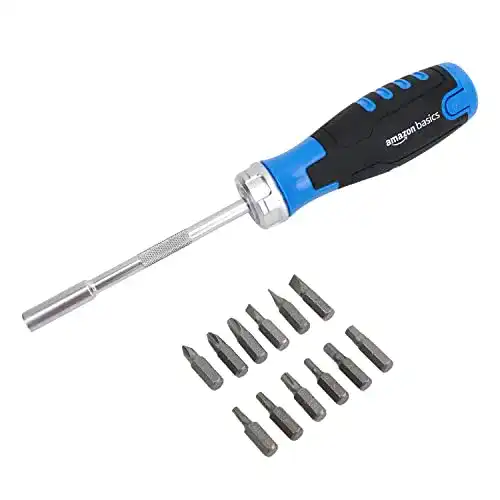 Schraubendreher Set von Amazon Basics 12 Teile mit magnetischer Ratschenfunktion