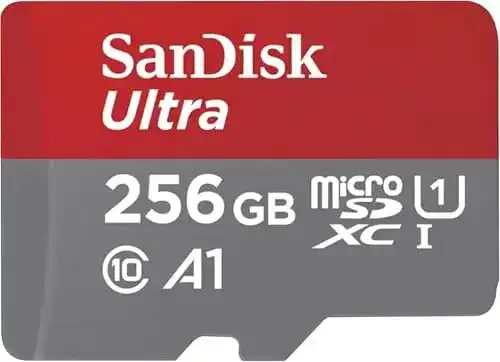 SanDisk Ultra 256 GB microSDXC UHS-I Karte für digitale Speichererweiterung
