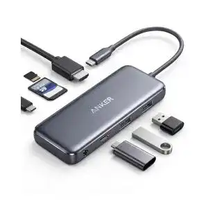 Anker USB-C Hub 341 7-in-1 Adapter mit 4K HDMI und 100W Power