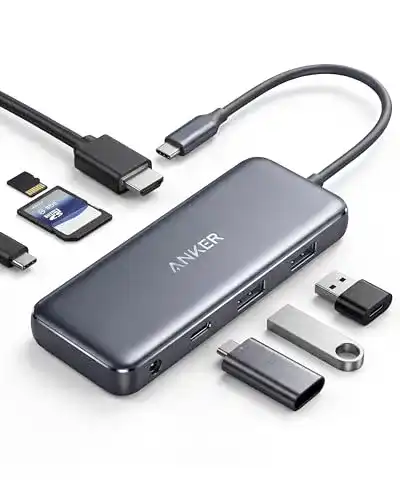 Anker USB-C Hub 341 7-in-1 Adapter mit 4K HDMI und 100W Power