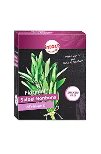 Salbei-Bonbons Intact Florimel mit Vitamin C (40g) für Hals und Rachen