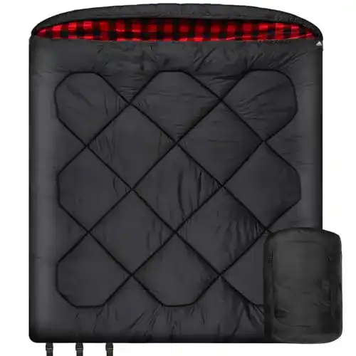 Doppelschlafsack Mcota für Wintercamping, Queen-Size, 0 Grad