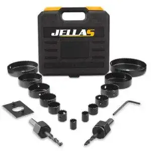Lochsägen-Set Jellas, 19-teiliges Set mit Lochbohrern von 19-127 mm