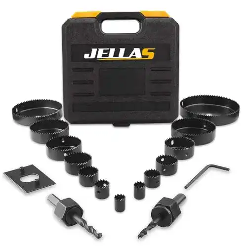 Lochsägen-Set Jellas, 19-teiliges Set mit Lochbohrern von 19-127 mm