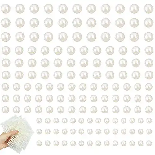 Bastelperlen AFASOES 1320 Stück Halbperlen in 3-6 mm Größen