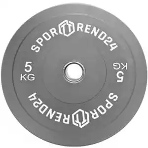 Hantelscheiben Sporttrend 24 Bumper Plate 5 kg grau