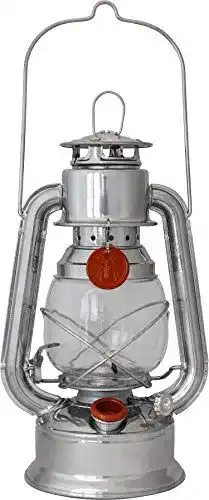 Petroleumlampe Guillouard 074610 Sturmlampe aus Edelstahl und Metall