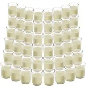 Votivkerzen Belle Vous im Glas ohne Duft – 48 Stück