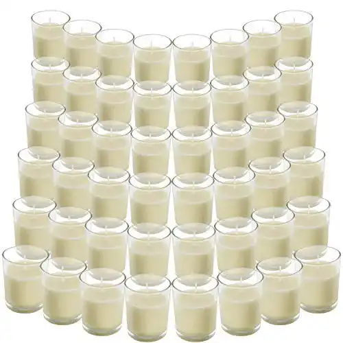 Votivkerzen Belle Vous im Glas ohne Duft – 48 Stück