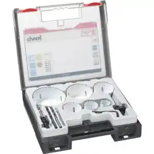 Lochsäge KWB 12-teiliges Set mit Vario Zahnung und Bohrern
