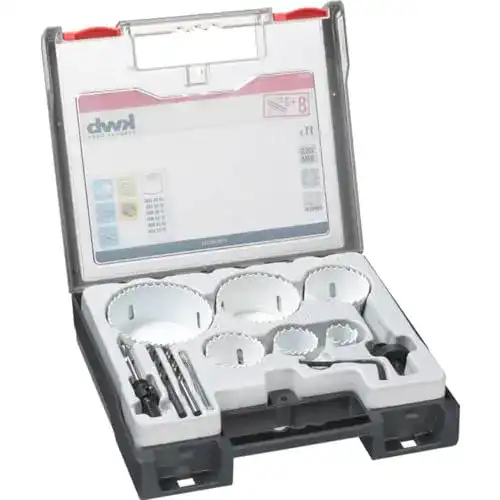 Lochsäge KWB 12-teiliges Set mit Vario Zahnung und Bohrern