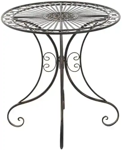 Runder Gartentisch Clp Hari – Bistrotisch aus Eisen im Jugendstil
