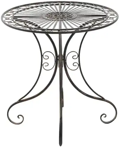 Runder Gartentisch Clp Hari – Bistrotisch aus Eisen im Jugendstil