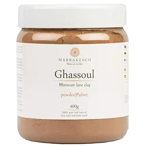 Tonerde-Maske Ghassoul aus Marokko 400g Pulver für Haut und Haare