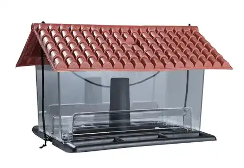 Vogelfuttersilo von Windhager – Vogelhaus aus Kunststoff