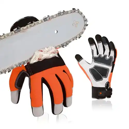 Schnittschutzhandschuhe für Kettensägen Vgo EN381-7 Klasse 1