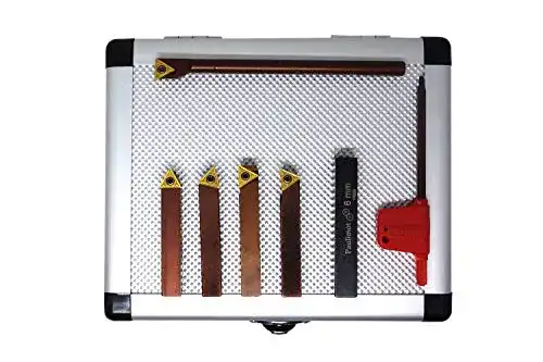Drehmeißel Set mit Wendeplatten und Bohrstange, 8 mm