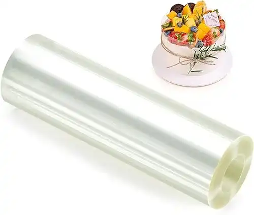 Tortenrandfolie Wubushan 15 cm hoch, transparente Acetatfolie